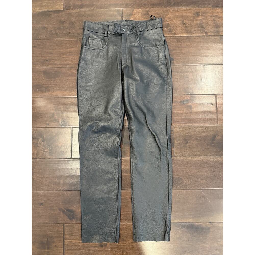 Vintage Guide Gear Pants Mens 30 Genuine Leather Straight Leg Motorcycle